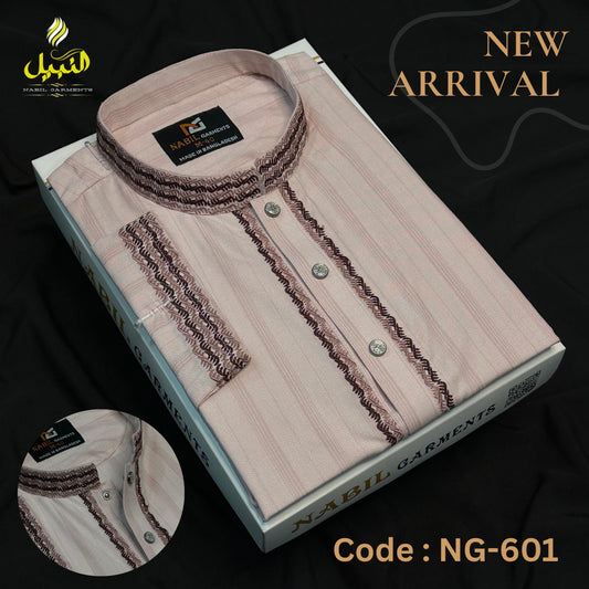 অরিজিনাল কটন স্ট্রাইপস পাঞ্জাবি🔥 NG - 601