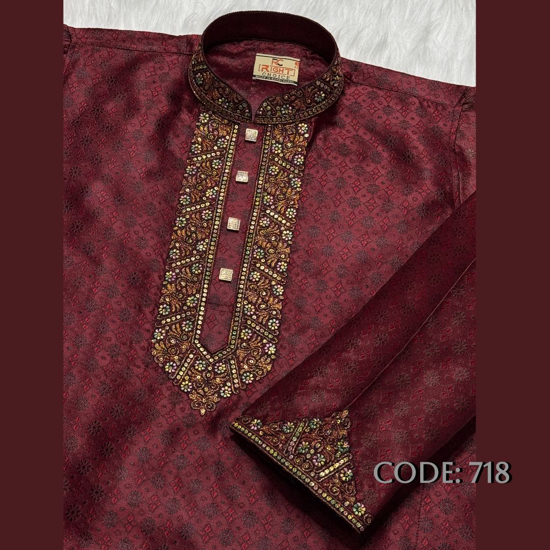 Luxury Katan Panjabi (-CODE: 718-)