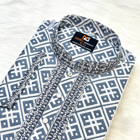 আরামদায়ক ১০০% কটন এর স্মার্ট পাঞ্জাবি🔥 NG 201