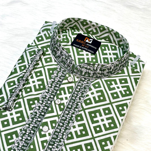 আরামদায়ক ১০০% কটন এর স্মার্ট পাঞ্জাবি🔥 NG 203