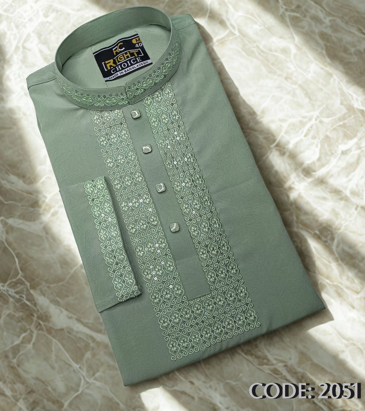 আরামদায়ক ১০০% চায়না স্টিচ এর স্মার্ট পাঞ্জাবি🔥 (2051)