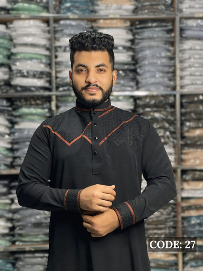 আরামদায়ক ১০০% চায়না স্টিচ এর স্মার্ট পাঞ্জাবি🔥