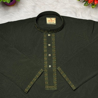 আরামদায়ক ১০০% চায়না স্টিচ এর স্মার্ট পাঞ্জাবি🔥 (037)