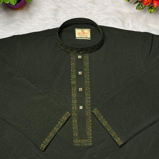 আরামদায়ক ১০০% চায়না স্টিচ এর স্মার্ট পাঞ্জাবি🔥 (037)