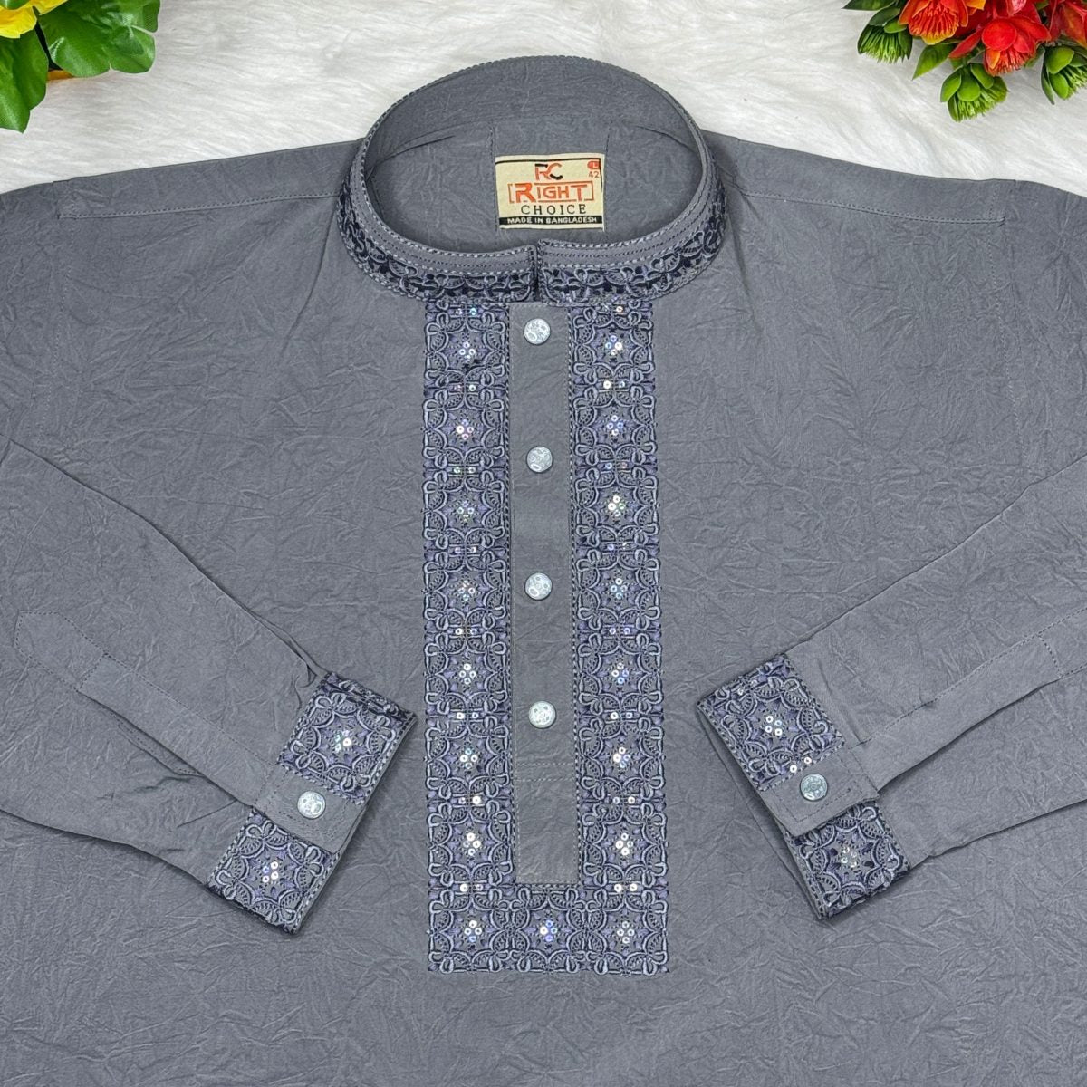 আরামদায়ক ১০০% চায়না স্টিচ এর স্মার্ট পাঞ্জাবি🔥 (042)
