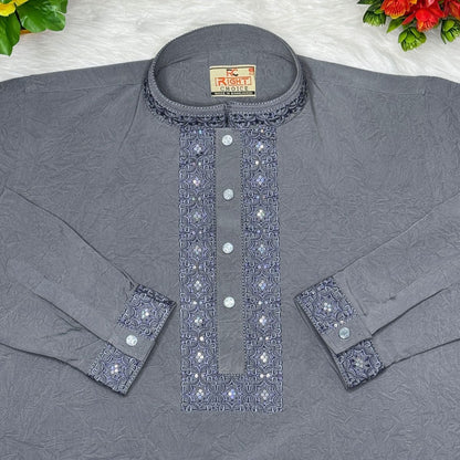 আরামদায়ক ১০০% চায়না স্টিচ এর স্মার্ট পাঞ্জাবি🔥 (042)