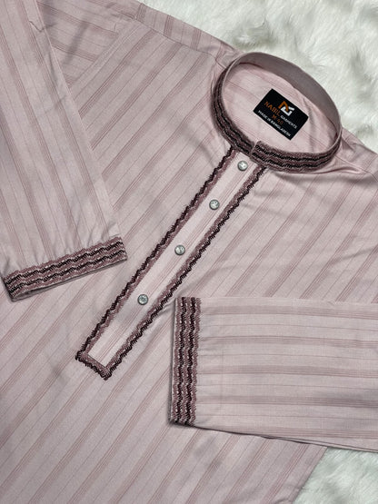 অরিজিনাল কটন স্ট্রাইপস পাঞ্জাবি🔥 NG - 601