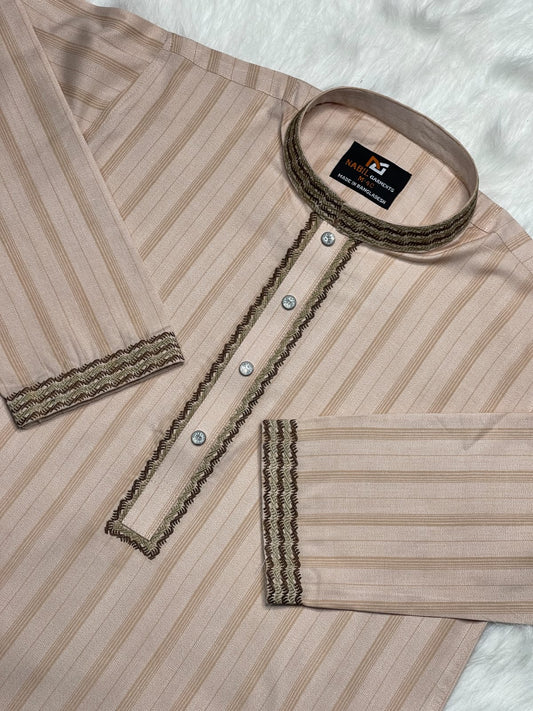 অরিজিনাল কটন স্ট্রাইপস পাঞ্জাবি🔥 NG - 602