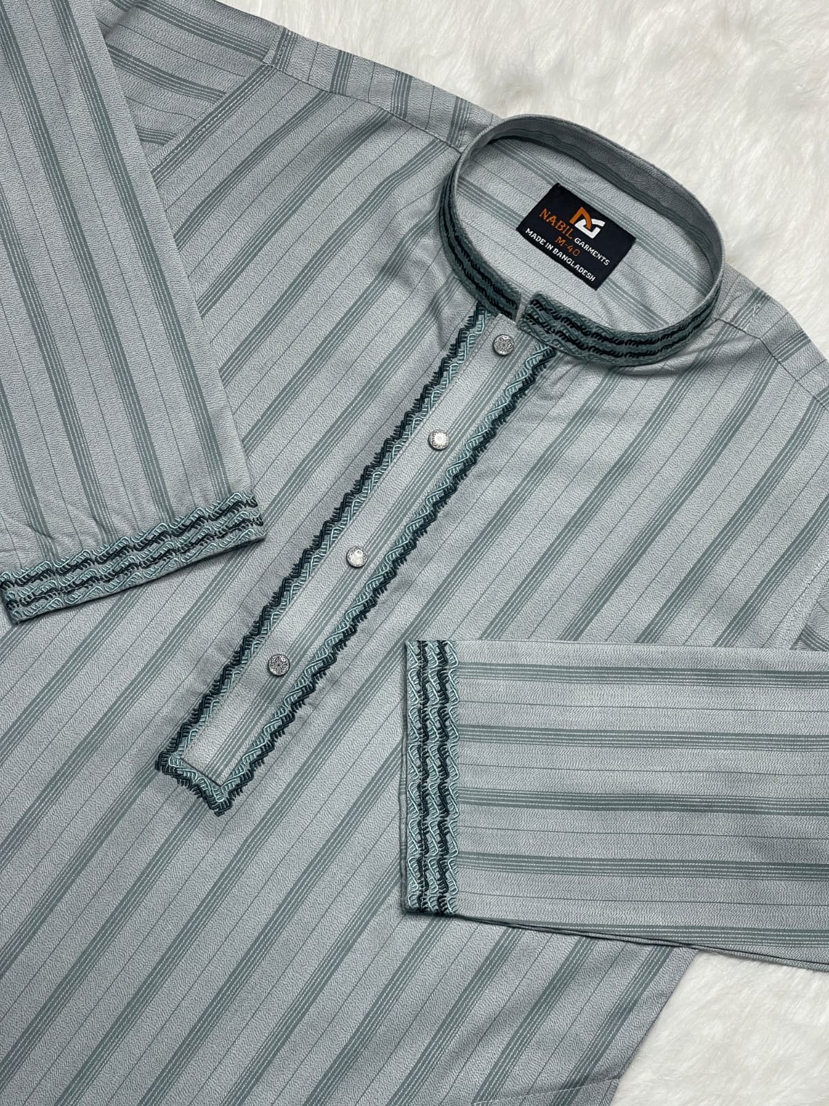 অরিজিনাল কটন স্ট্রাইপস পাঞ্জাবি🔥 NG - 603