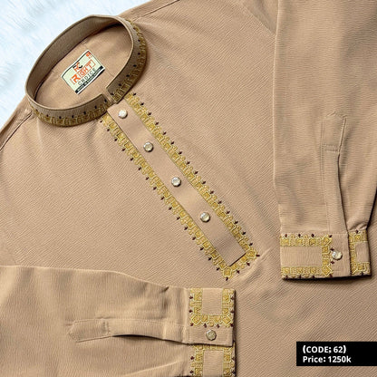 স্টাইলিশ কাফ হাতা স্ন্যাপ বাটন পাঞ্জাবি 🔥 62