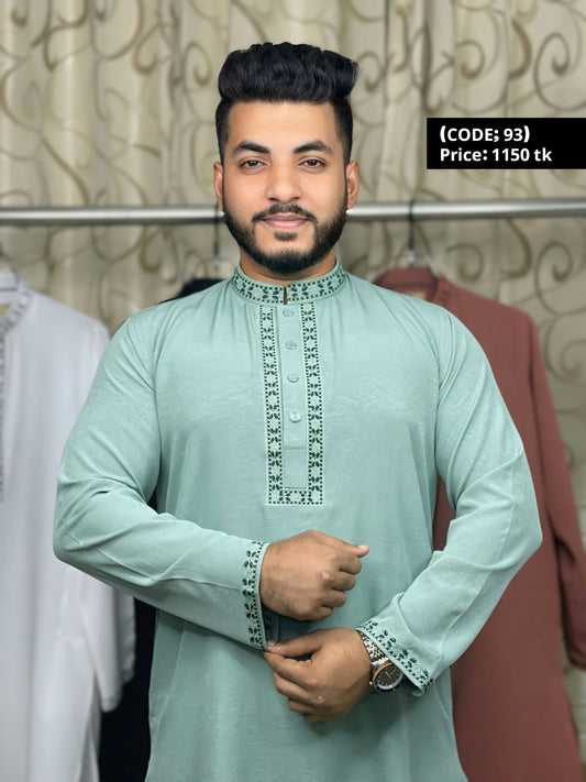 অরিজিনাল চায়না মাইক্রো স্ট্রাইপস পাঞ্জাবি🔥 93