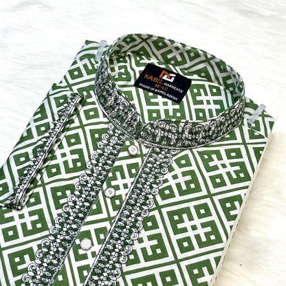 আরামদায়ক ১০০% কটন এর স্মার্ট পাঞ্জাবি🔥 NG 203