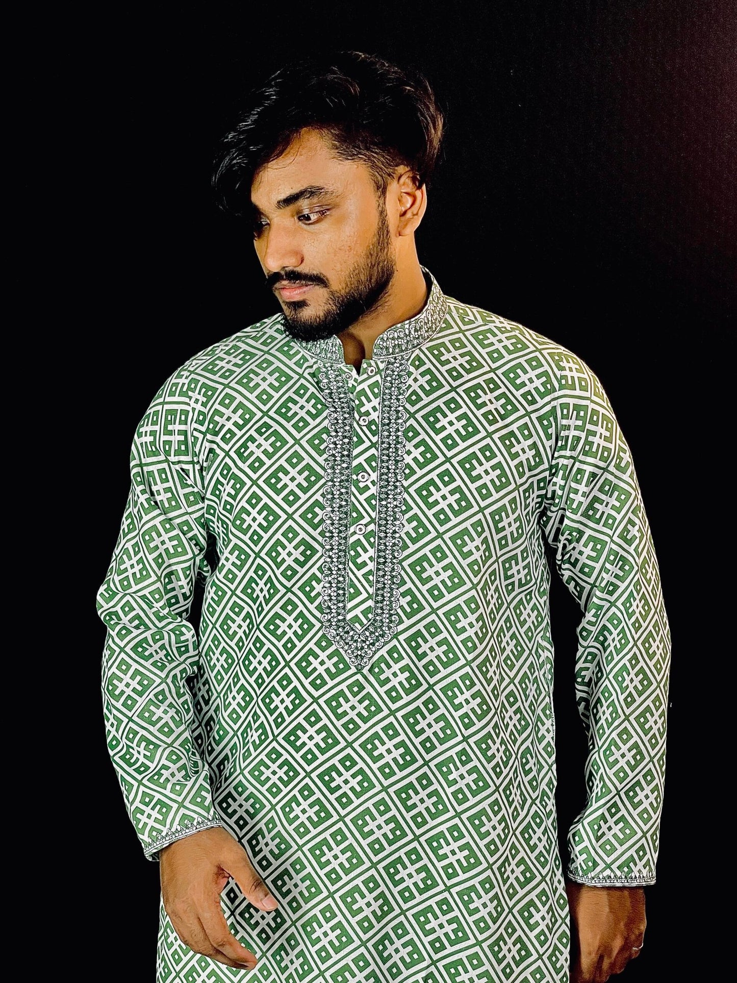 আরামদায়ক ১০০% কটন এর স্মার্ট পাঞ্জাবি🔥 NG 203