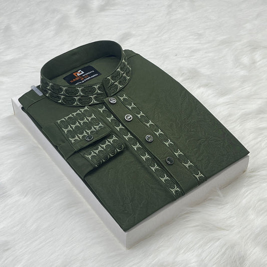 আরামদায়ক ১০০% চায়না স্টিচ এর স্মার্ট পাঞ্জাবি🔥 NG 401