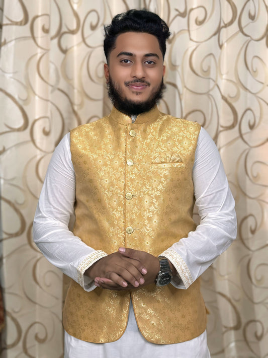 ইন্ডিয়ান কাতান কাপড় প্রিমিয়াম কটি (Golden)