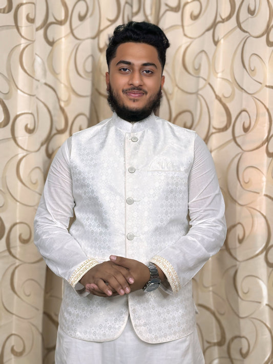 ইন্ডিয়ান কাতান কাপড় প্রিমিয়াম কটি (White)